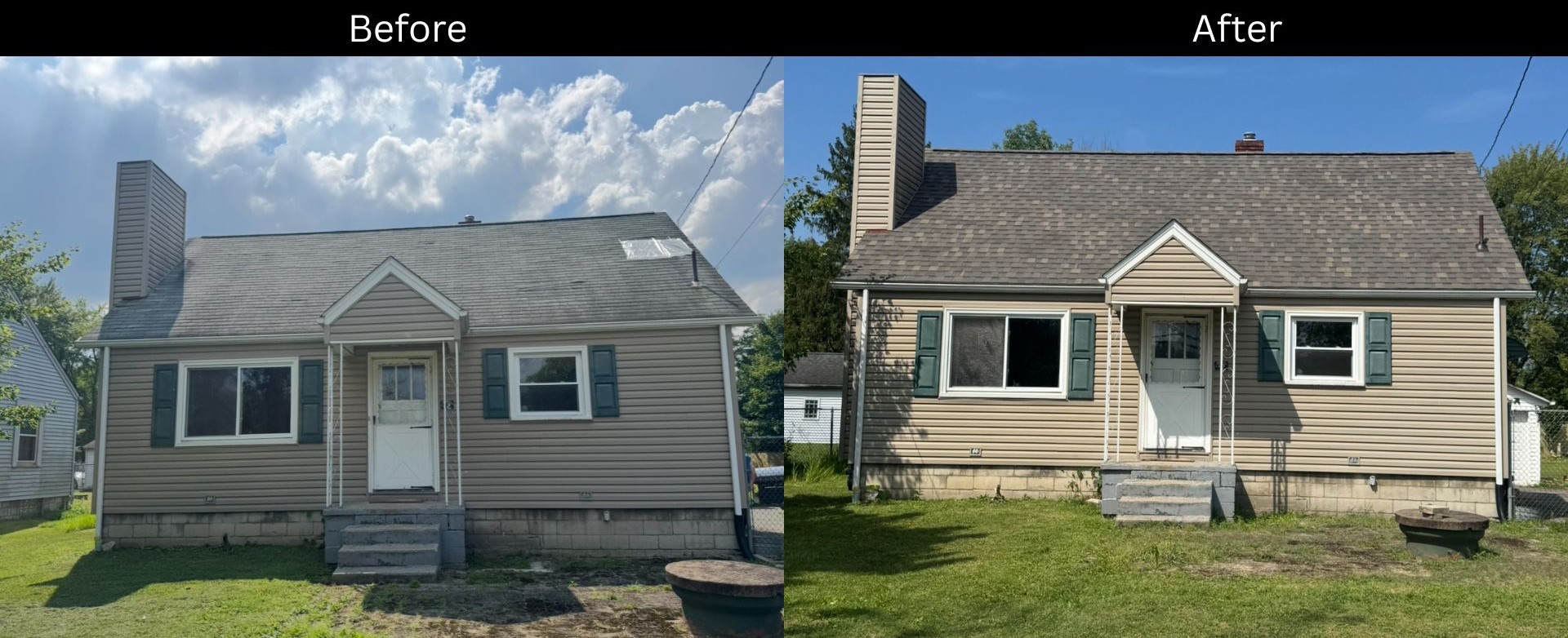 Before and after transformation 1